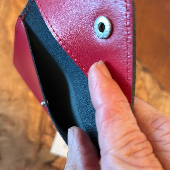 NEW Ordning & Reda "Janne" Red Leather Business Card Case - Picture 4 of 7